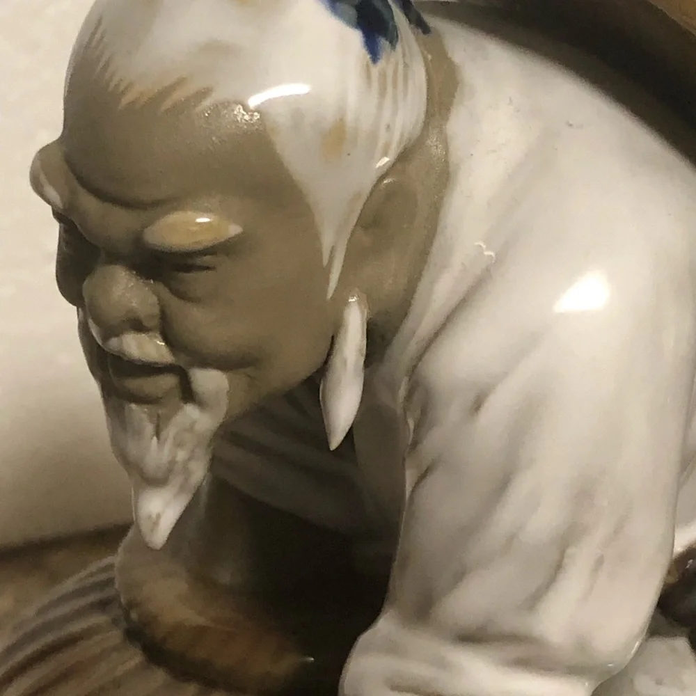 Shiwan Chinese Mudman Figurine Sculpture